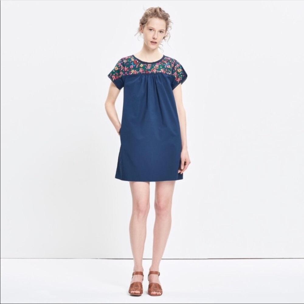 La Novia Embroidered Babydoll Dress